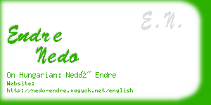 endre nedo business card